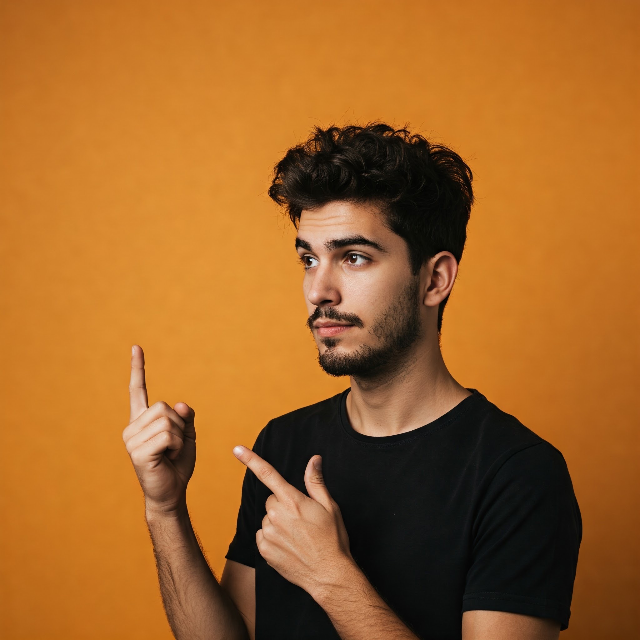 photo of Stylish Man Pointing Upward